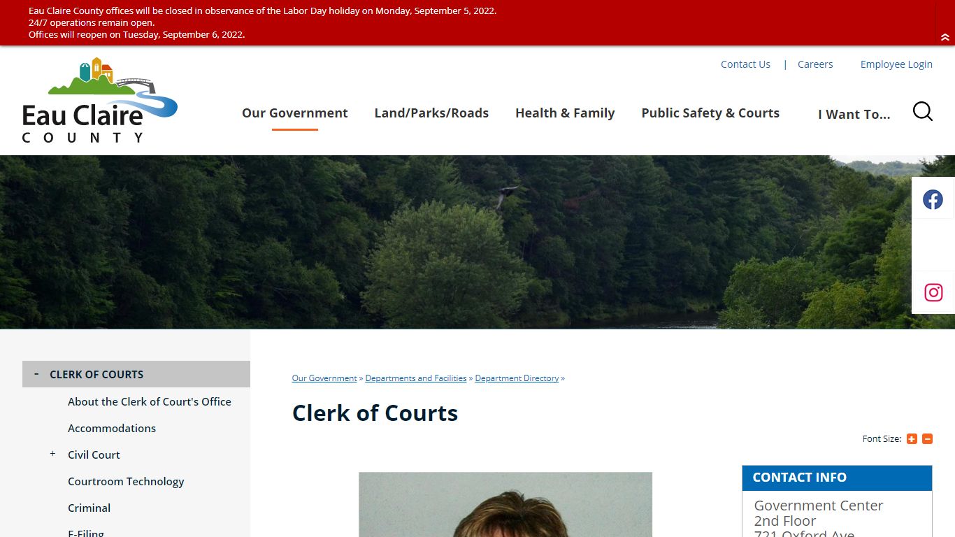 Clerk of Courts | Eau Claire County